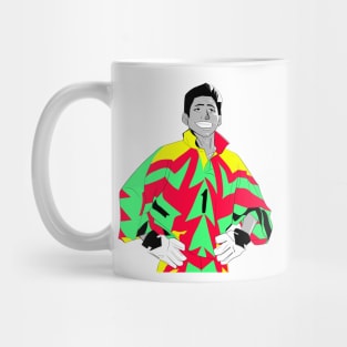 soccer legend, the immortal jorge campos from mexico team Mug